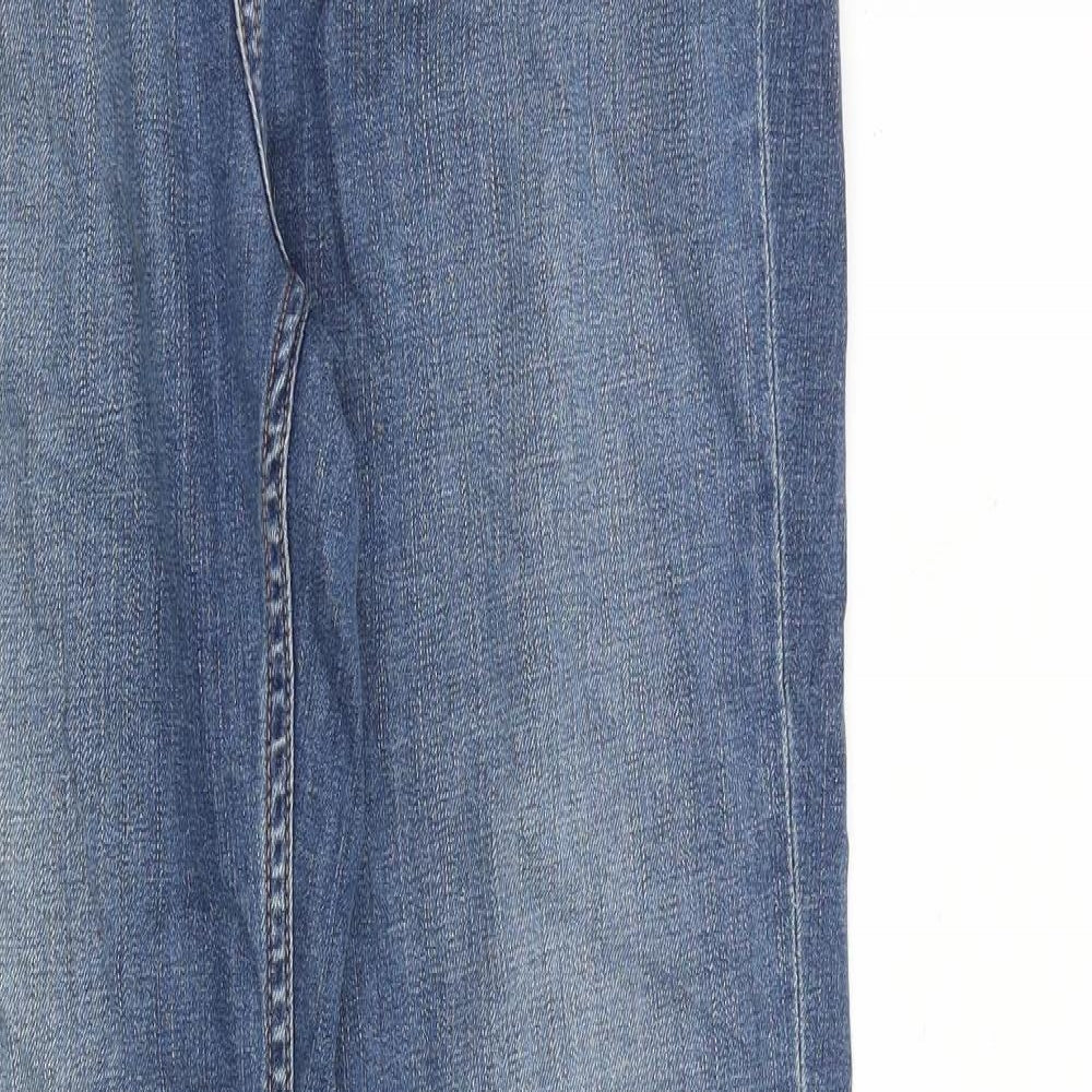 Tommy Hilfiger Womens Blue Cotton Straight Jeans Size 28 in L30 in Regular Zip