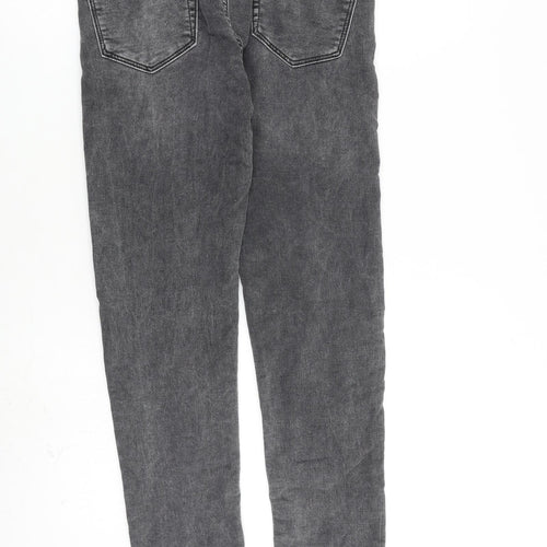 NEXT Mens Grey Cotton Skinny Jeans Size 28 in L33 in Slim Zip
