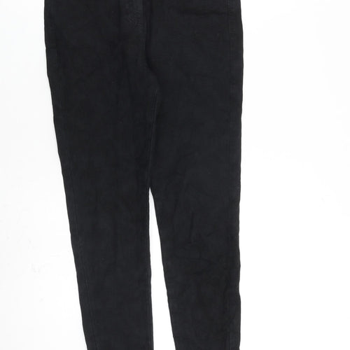 Indigo Womens Black Cotton Skinny Jeans Size 8 L28 in Regular Zip