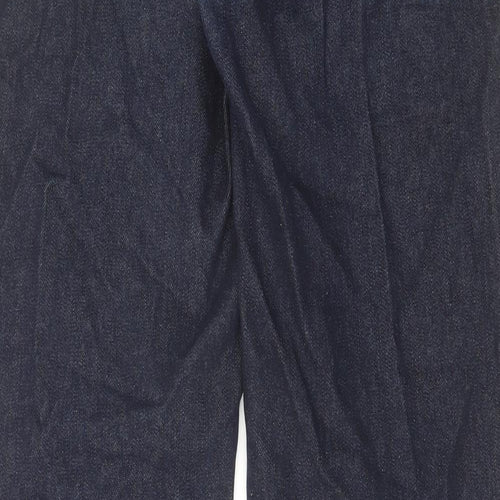NEXT Mens Blue Cotton Straight Jeans Size 32 in L33 in Regular Zip
