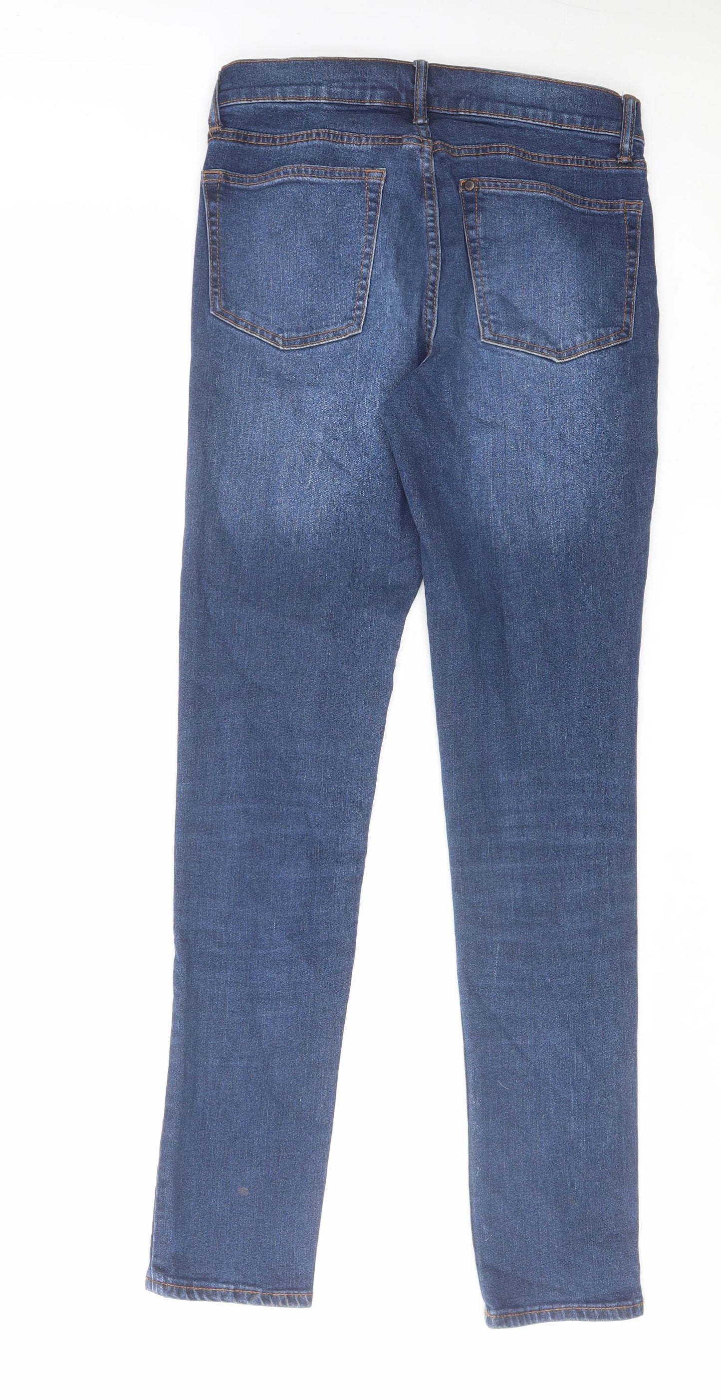 H&M Mens Blue Cotton Skinny Jeans Size 30 in L31 in Regular Zip
