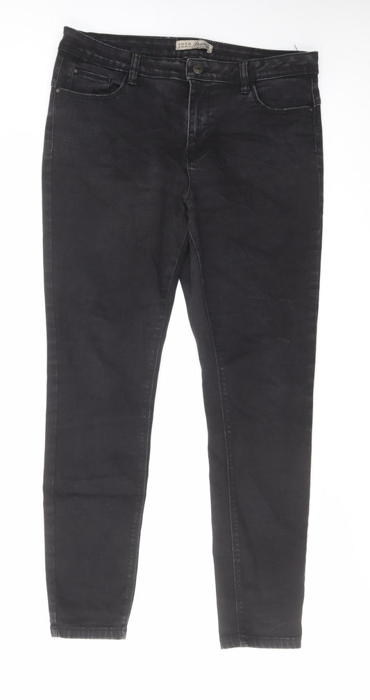 Denim & Supply Womens Black Cotton Skinny Jeans Size 16 L28 in Regular Zip