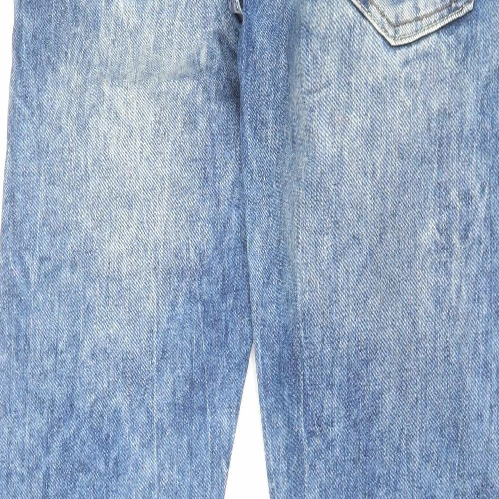 H&M Mens Blue Cotton Skinny Jeans Size 30 in L32 in Regular Button
