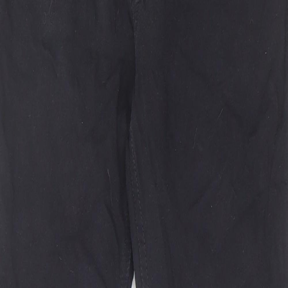 H&M Womens Black Cotton Skinny Jeans Size 10 L28 in Regular