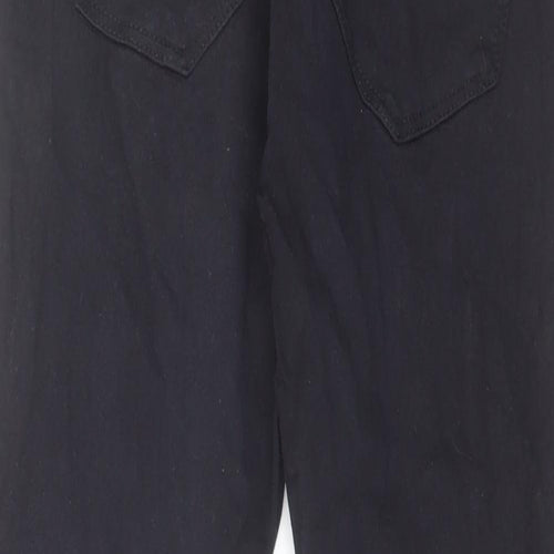 H&M Womens Black Cotton Skinny Jeans Size 10 L28 in Regular