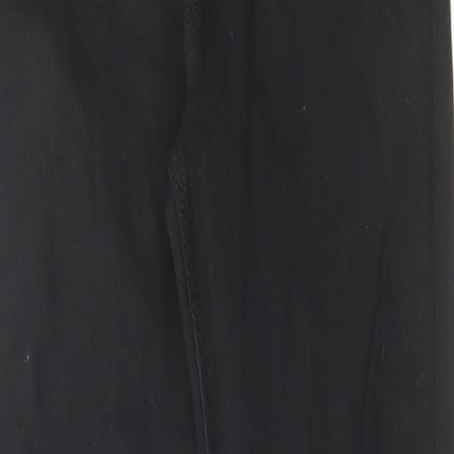 Marks and Spencer Womens Black Cotton Skinny Jeans Size 10 L29 in Regular Zip
