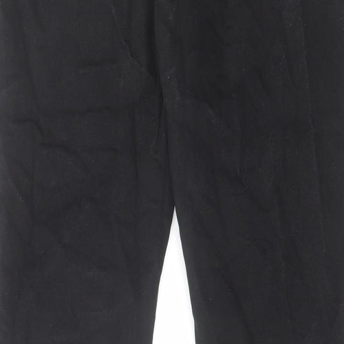River Island Mens Black Cotton Skinny Jeans Size 34 in L32 in Regular Zip