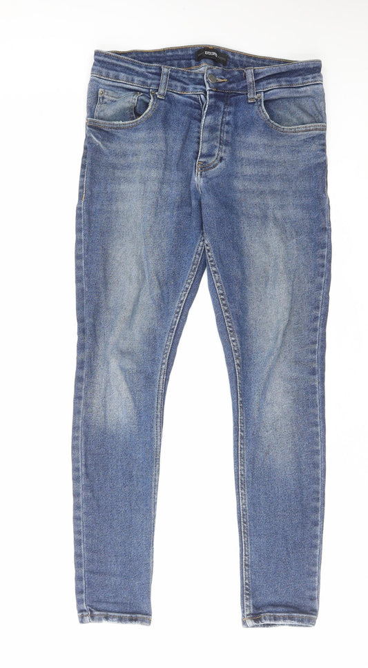 Blvck Copper Womens Blue Cotton Skinny Jeans Size 30 in L27 in Regular Zip