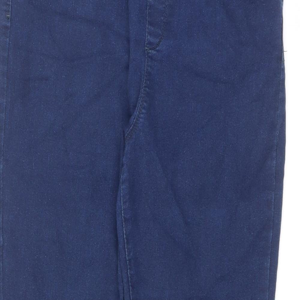 PEP&CO Womens Blue Cotton Jegging Jeans Size 14 L27 in Regular