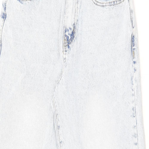 Cotton On Womens Blue Cotton Boyfriend Jeans Size 6 L28 in Regular Zip