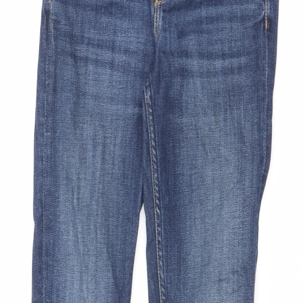 Monki Womens Blue Cotton Skinny Jeans Size 26 in L35.5 in Regular Zip