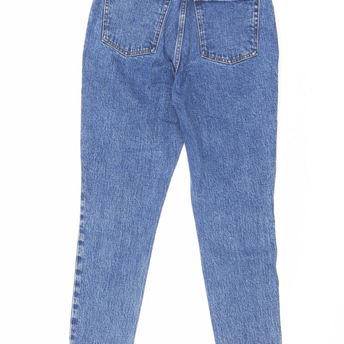 Abercrombie & Fitch Womens Blue Cotton Skinny Jeans Size 26 in L24.5 in Regular Zip - Raw Hem