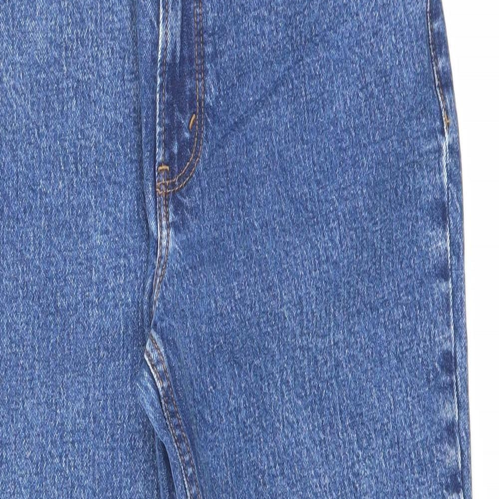 Abercrombie & Fitch Womens Blue Cotton Skinny Jeans Size 26 in L24.5 in Regular Zip - Raw Hem