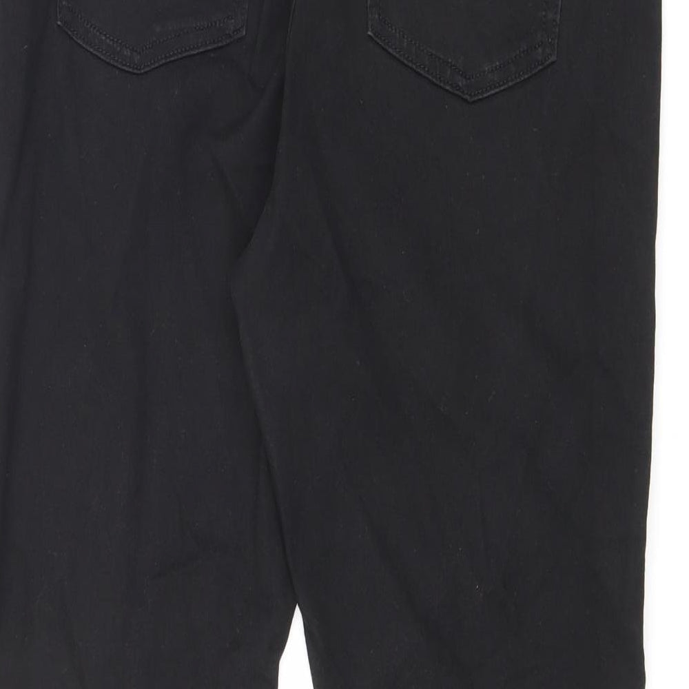 Marks and Spencer Womens Black Cotton Jegging Jeans Size 14 L25 in Regular