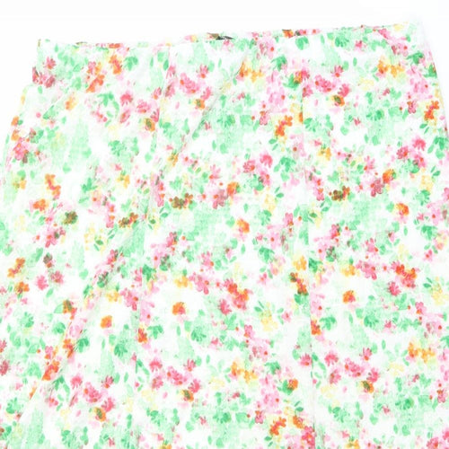 Bonmarché Womens Multicoloured Floral Polyester A-Line Skirt Size 20