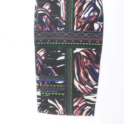 River Island Womens Multicoloured Geometric Polyester Straight & Pencil Skirt Size 6
