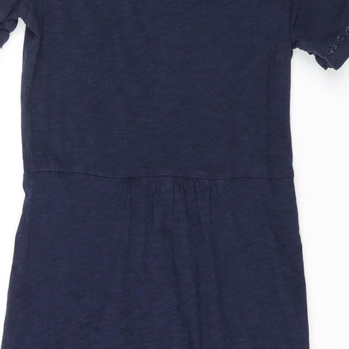 Boden Womens Blue Cotton Shift Size 10 Round Neck Pullover