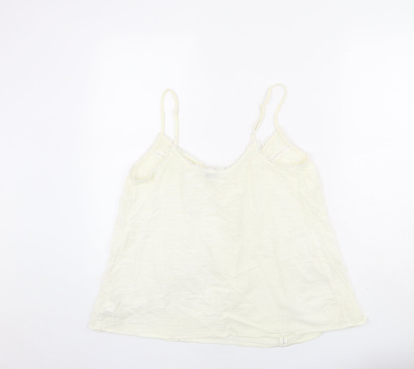 NEXT Womens Ivory 100% Cotton Camisole Tank Size 12 Sweetheart