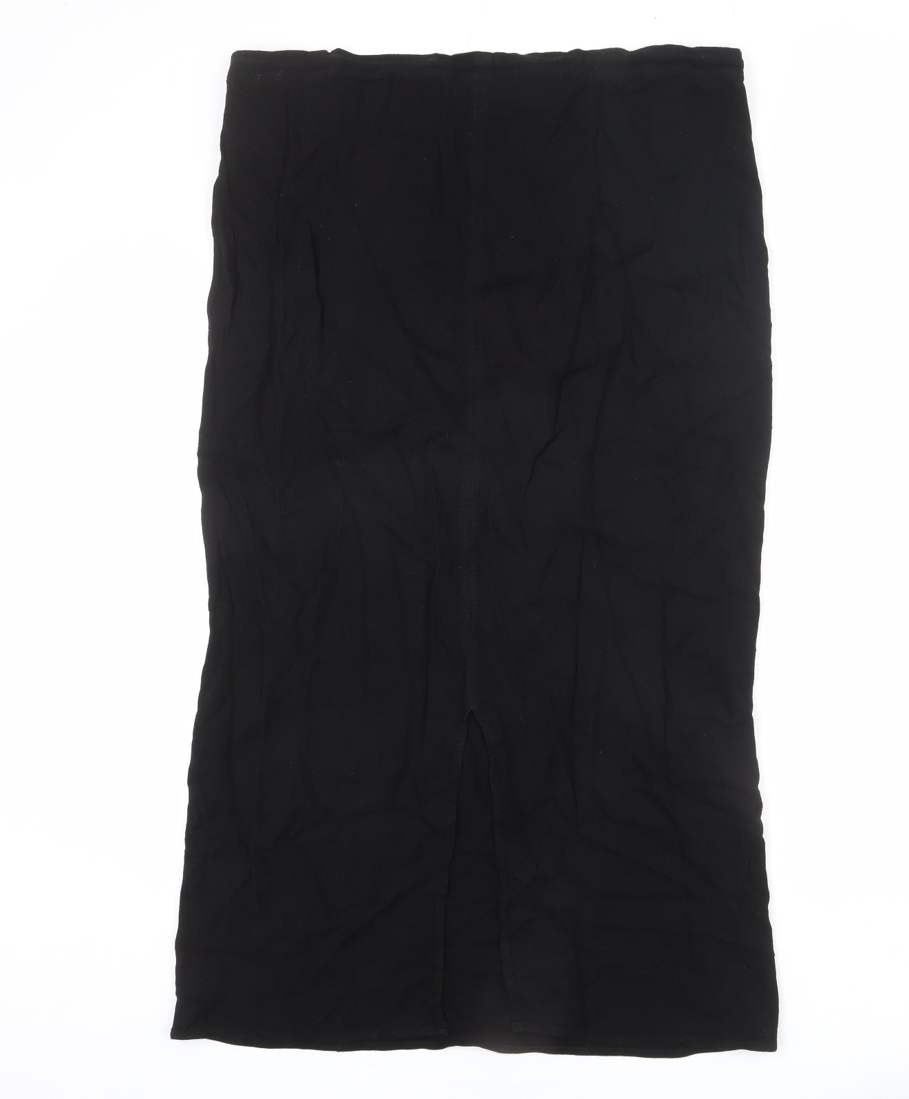 Offshoot Womens Black Viscose A-Line Skirt Size M - Size M-L
