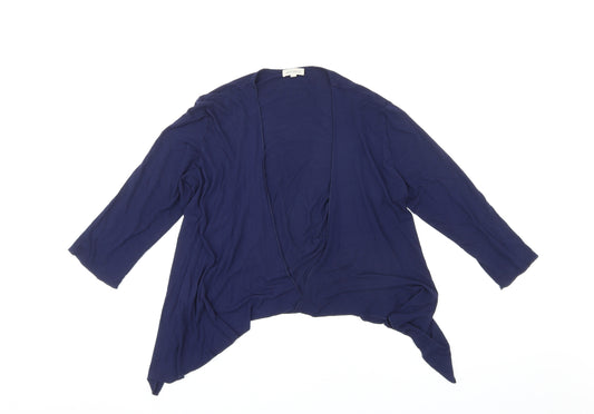 Kettlewell Womens Blue V-Neck Viscose Cardigan Jumper Size S