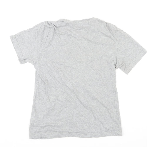Reebok Mens Grey Cotton T-Shirt Size S Round Neck