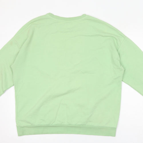 NEXT Womens Green Cotton Pullover Sweatshirt Size L - St. Ives 1982