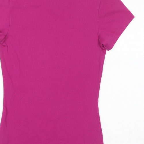 Nike Womens Purple Cotton Basic T-Shirt Size XS Round Neck Pullover