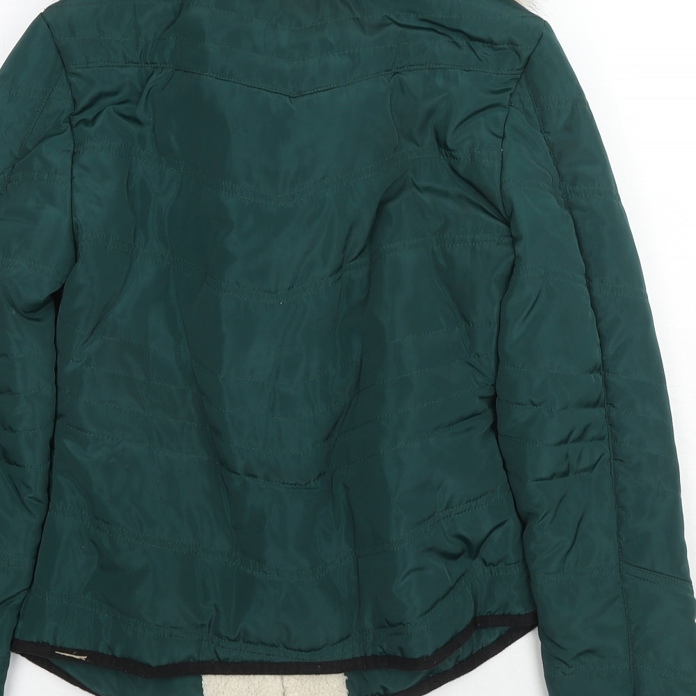 Urban Bliss Womens Green Jacket Size 8 Zip