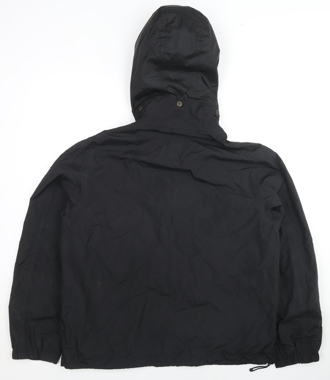 Timberland Mens Black Rain Coat Coat Size L Zip