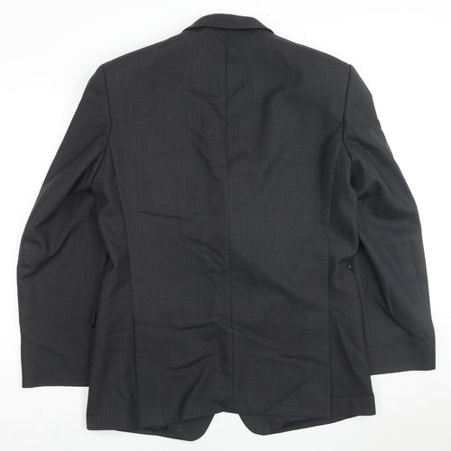 Nicholas Rowe Mens Black Wool Jacket Suit Jacket Size 42 Regular
