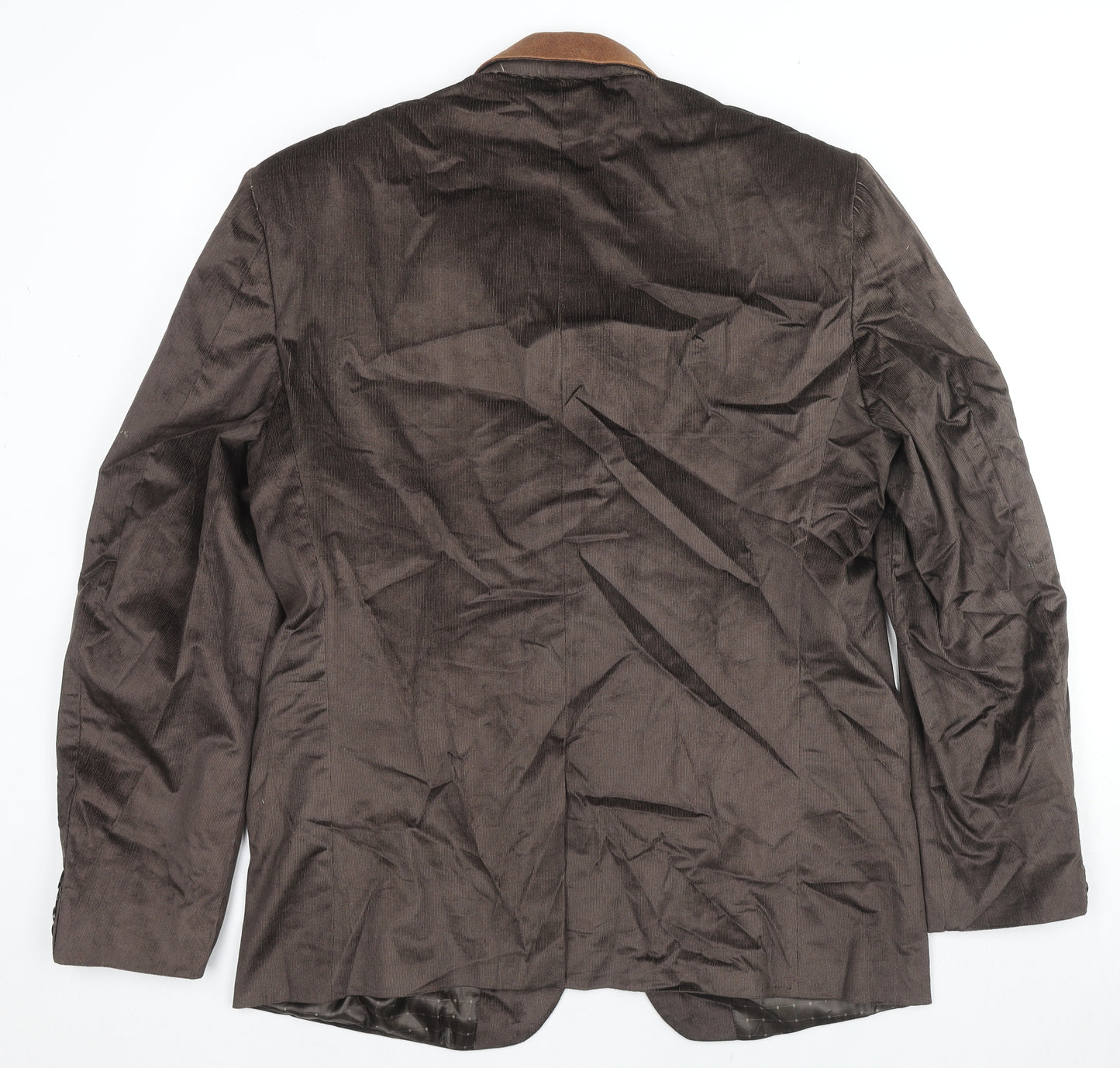 Arjay Mens Brown Polyester Jacket Blazer Size 44 Regular