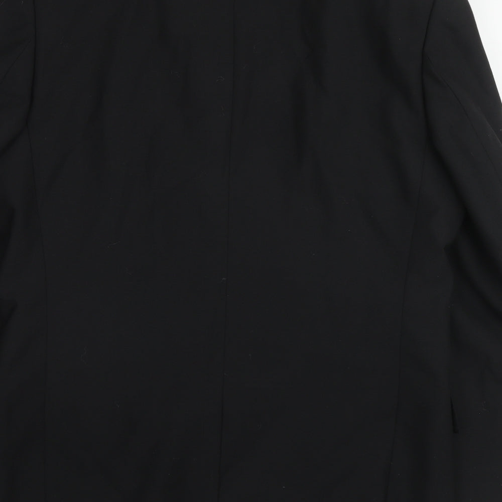 Fable Mens Black Polyester Jacket Suit Jacket Size 42 Regular