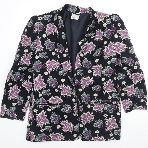 Alexon Womens Multicoloured Geometric Jacket Blazer Size S