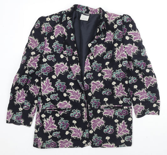 Alexon Womens Multicoloured Geometric Jacket Blazer Size S