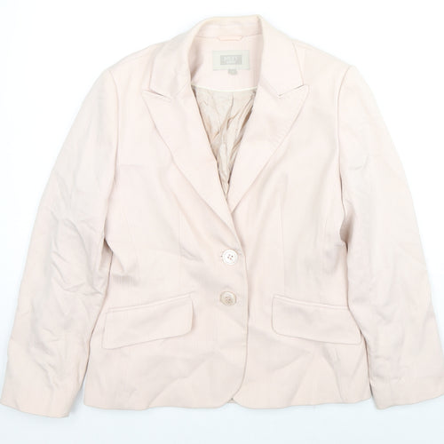 NEXT Womens Pink Jacket Blazer Size 12 Button