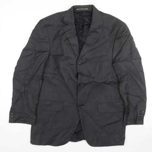 Cerruti 1881 Mens Grey Wool Jacket Suit Jacket Size 40 Regular