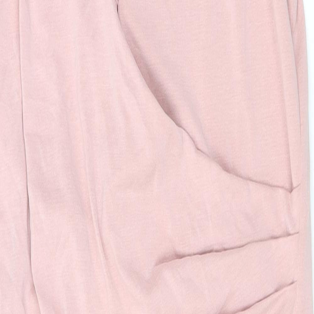 NEXT Womens Pink Modal A-Line Size 14 V-Neck Pullover