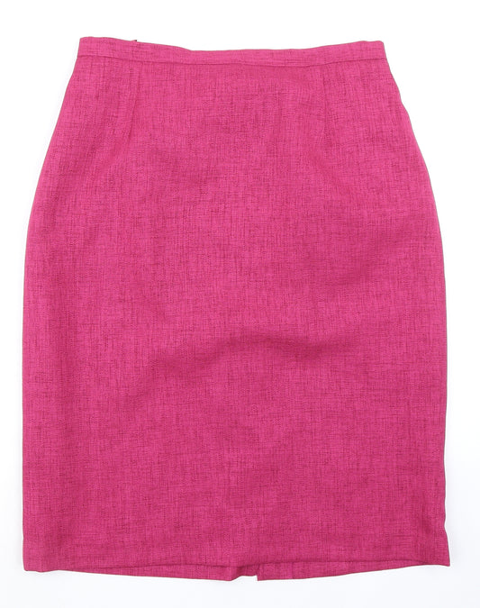 Eastex Womens Pink Polyester Straight & Pencil Skirt Size 16 Zip