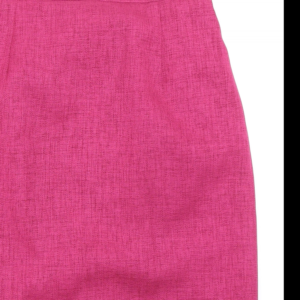 Eastex Womens Pink Polyester Straight & Pencil Skirt Size 16 Zip