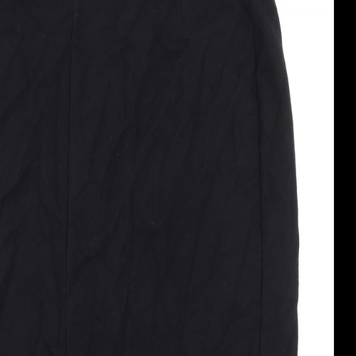 Marks and Spencer Womens Black Polyester Straight & Pencil Skirt Size 20