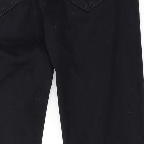 NEXT Mens Black Cotton Skinny Jeans Size 32 in L33 in Slim Zip
