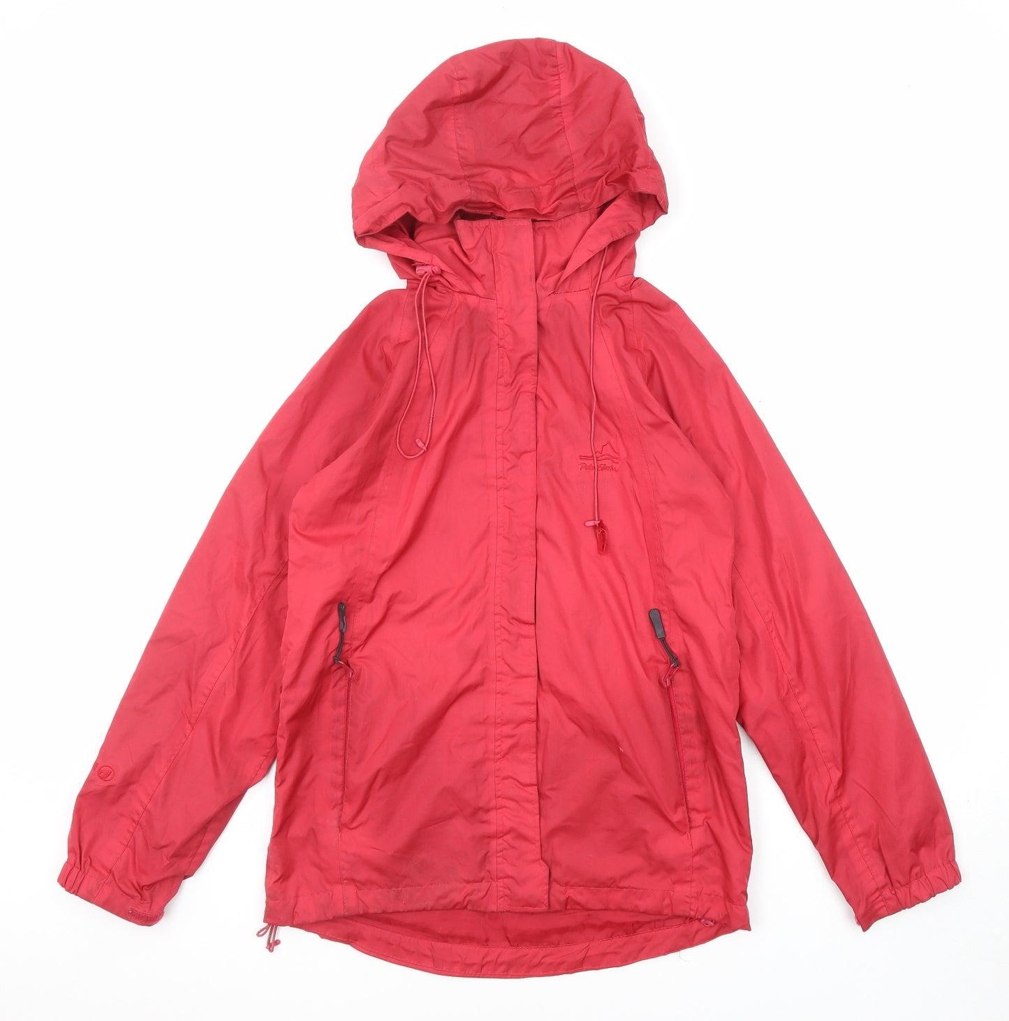Peter Storm Womens Red Windbreaker Jacket Size 8 Zip