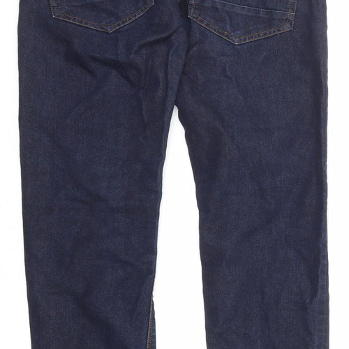 Crosshatch Mens Blue Cotton Straight Jeans Size 30 in L27 in Regular Zip