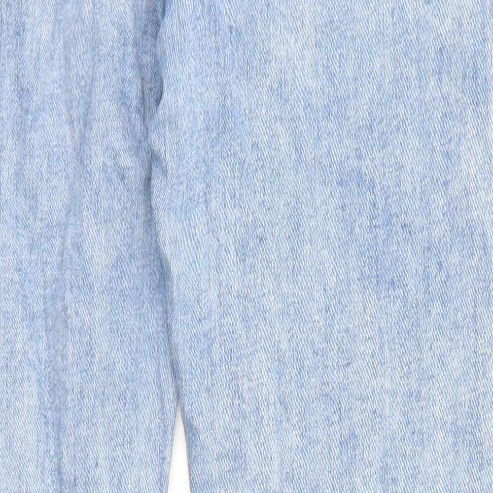Denim & Co. Womens Blue Cotton Skinny Jeans Size 12 L27 in Regular Zip