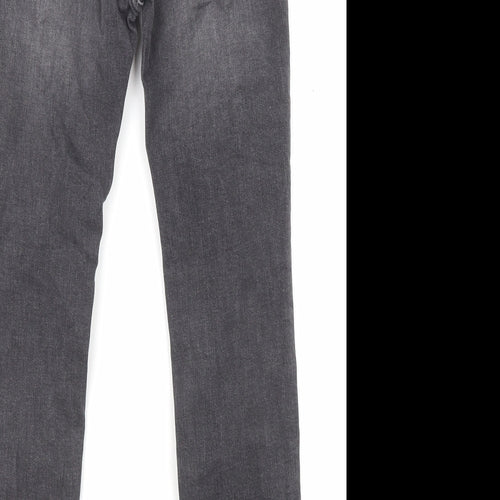 Gap Womens Grey Cotton Skinny Jeans Size 10 L24 in Regular Zip