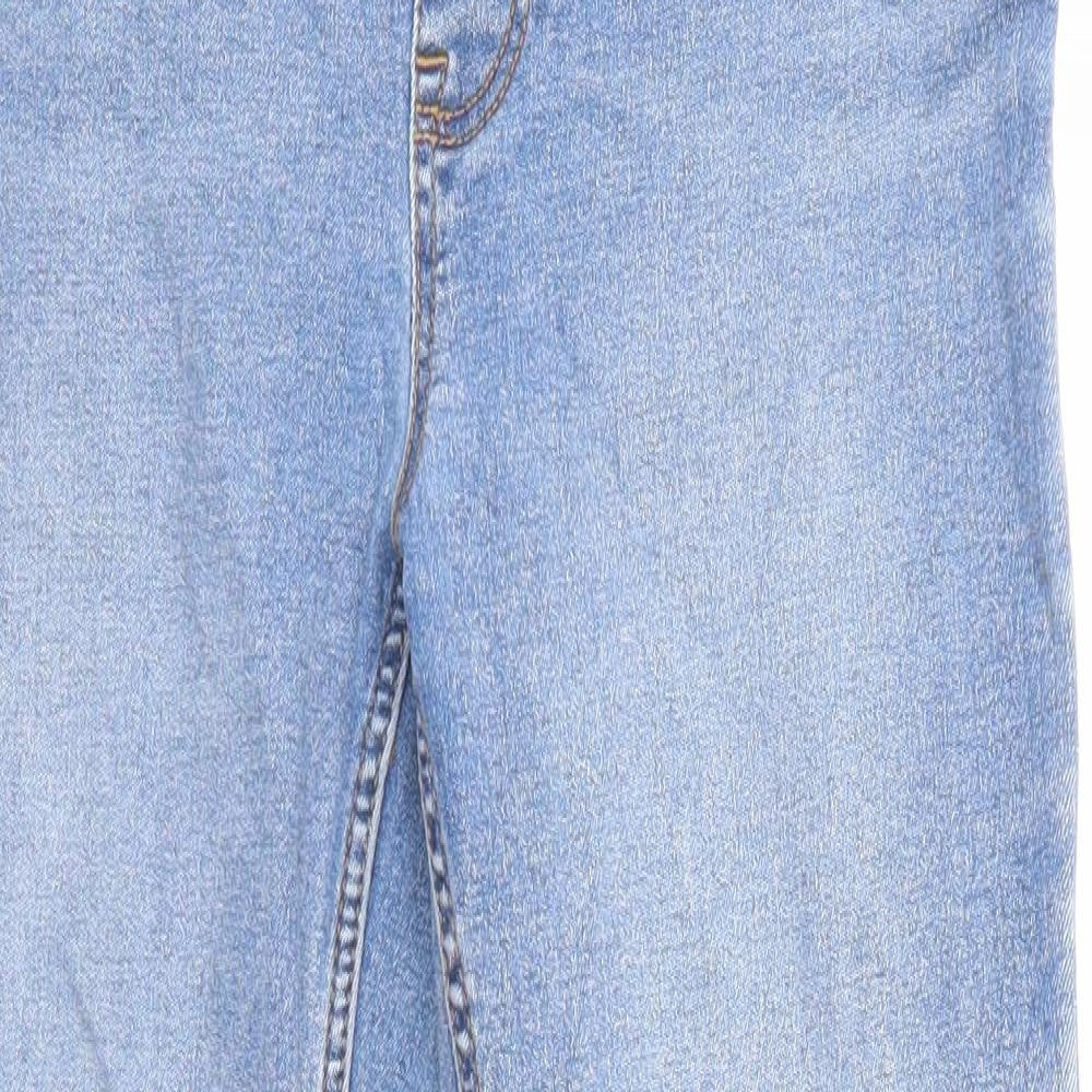 New Look Womens Blue Cotton Jegging Jeans Size 12 L24 in Regular Zip
