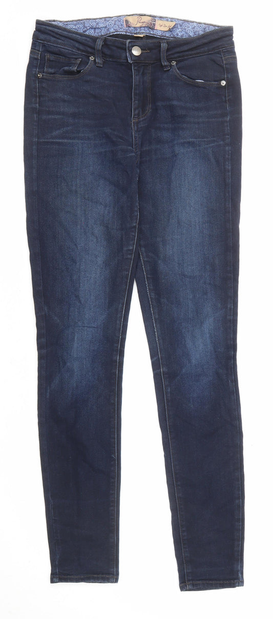 Paige Womens Blue Cotton Skinny Jeans Size 26 in L29 in Regular Zip