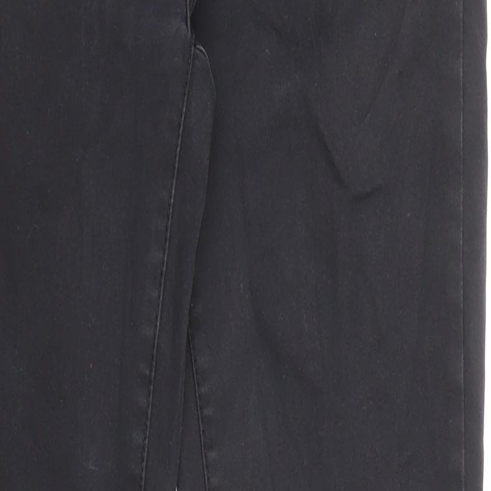 Denim & Co. Womens Black Cotton Skinny Jeans Size 10 L28 in Regular Zip