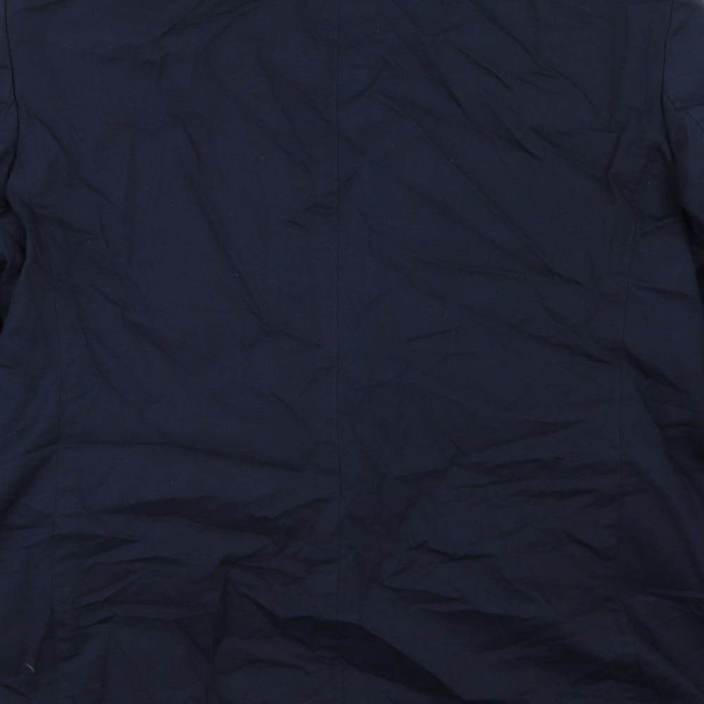 Marks and Spencer Mens Blue Cotton Jacket Suit Jacket Size 42 Regular