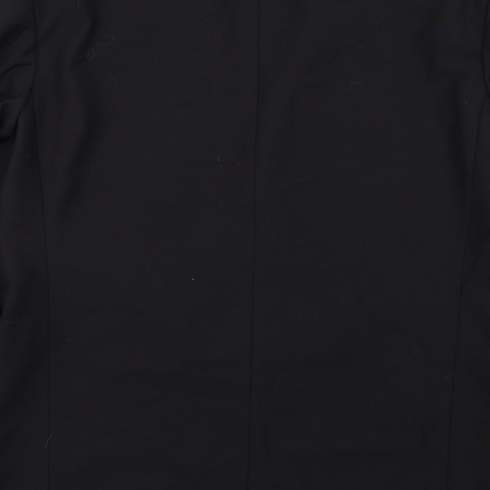 Copperstone Mens Black Polyester Jacket Suit Jacket Size 42 Regular